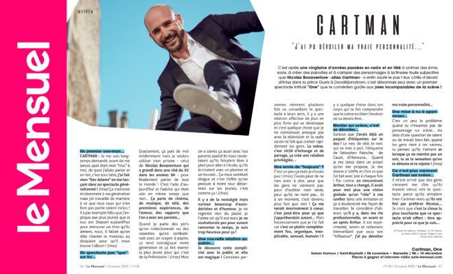 Le Grand Restaurant Réouverture Après Travaux Streaming Cartman en interview pour son premier spectacle "One"