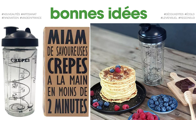 Shaker à crêpes, pancakes, gaufres