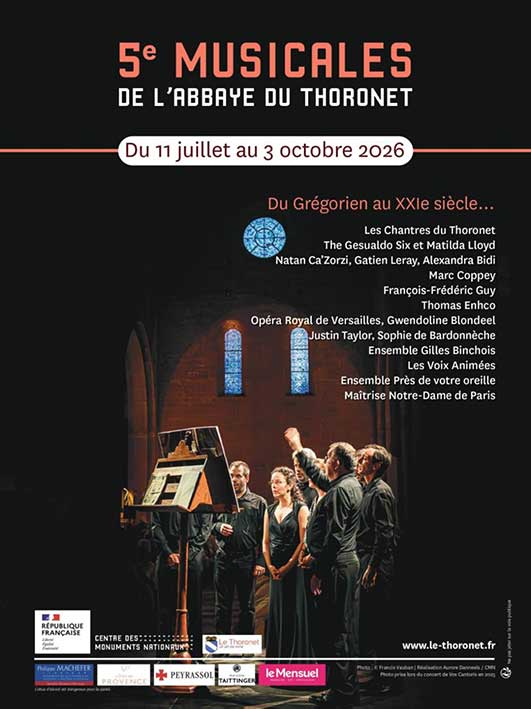 Les Musicales de l’Abbaye du Thoronet 2026 