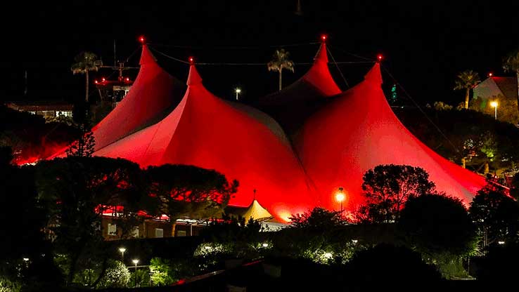 a monaco le chapiteau de fontvieille accueille les grands rendez vous de la principaute