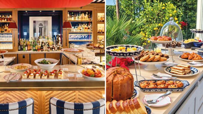Bruncher à l'hôtel Arev à Saint-Tropez